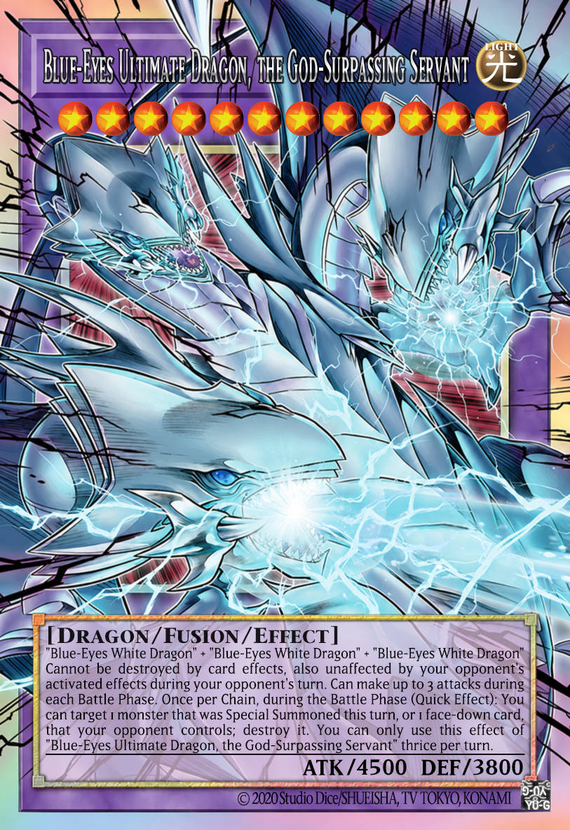 Dragon Ultime aux Yeux Bleus, le Serviteur qui Surpasse Dieu