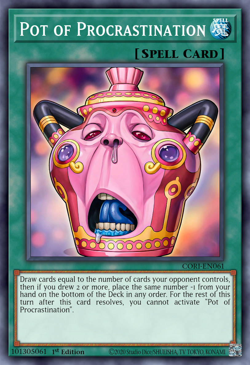 Pot de la Procrastination