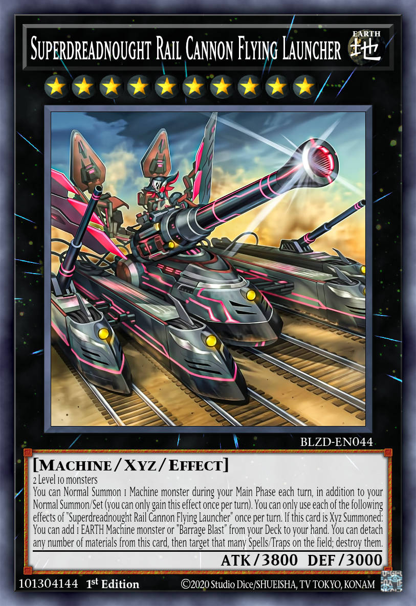 Super Cuirassé Canon Ferroviaire Lanceur Volant