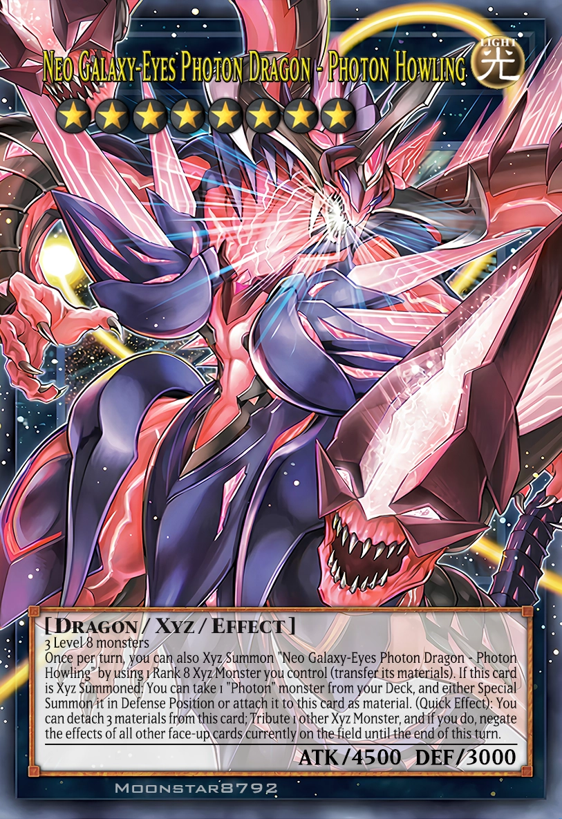 Néo Dragon Photon aux yeux galactiques - Hurlement Photon