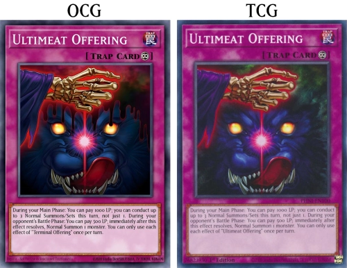 Offrande Ultime TCG/OCG