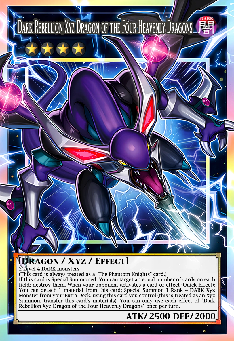 Dragon Xyz de la Rébellion des Ténèbres des Quatre Dragons Célestes Dragon Xyz de la Rébellion des Ténèbres des Quatre Dragons Célestes