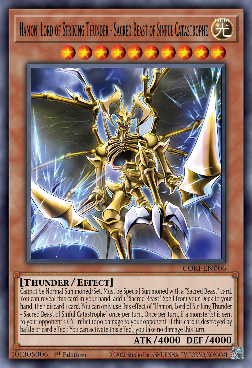 Hamon, Seigneur du Tonnerre Fracassant - Bêtes Sacrées de la Catastrophe du Péché Hamon, Seigneur du Tonnerre Fracassant - Bêtes Sacrées de la Catastrophe du Péché