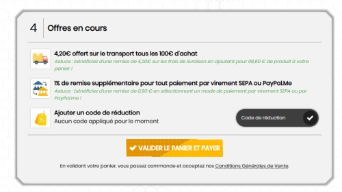 Astuces désormais affichées sur la page panier Astuces désormais affichées sur la page panier