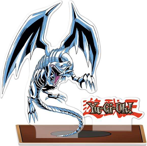 Acryl Dragon Blanc Aux Yeux Bleus