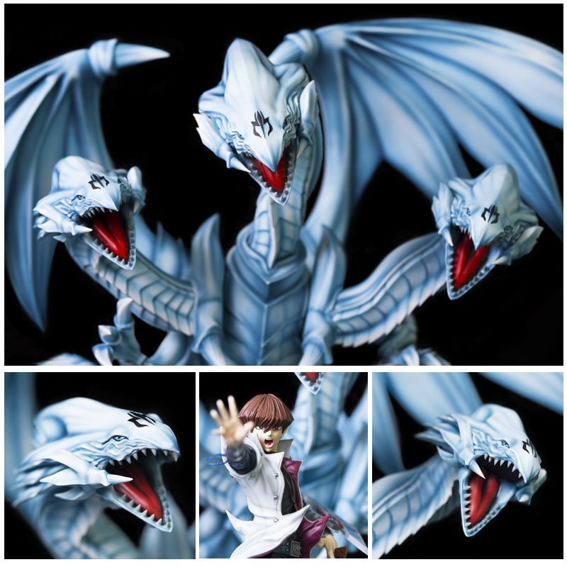 Statue Collector Yu-Gi-Oh! Kaiba et le Dragon Blanc Aux Yeux Bleus Vue Détaillée