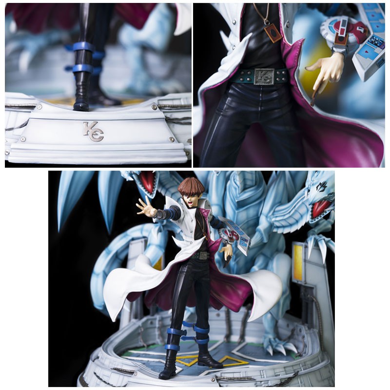 Statue Collector Yu-Gi-Oh! Kaiba et le Dragon Blanc Aux Yeux Bleus Vue Détaillée