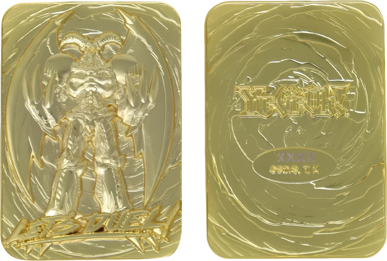 Carte Crâne Invoqué plaqué or 24 carats en édition limitée Yu-Gi-Oh!