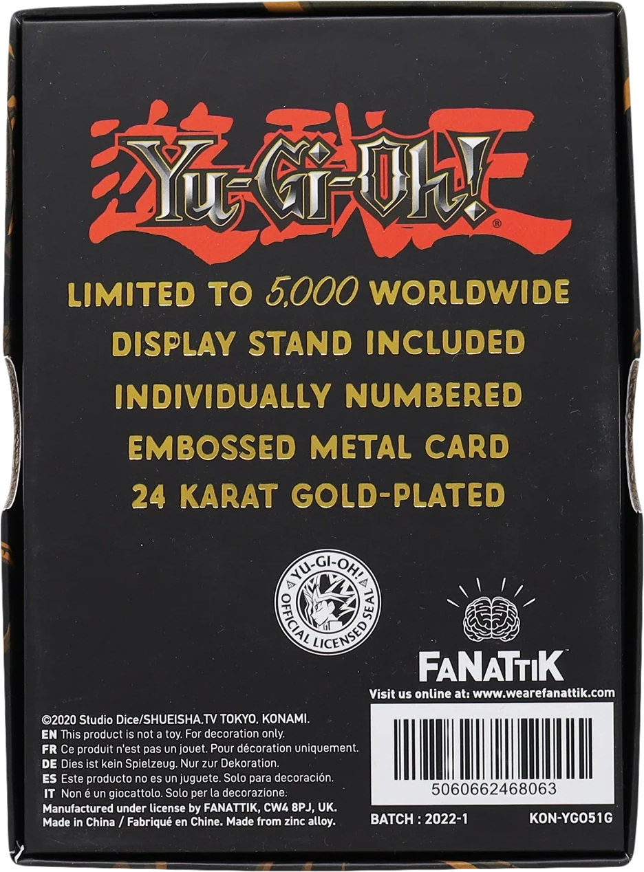 Carte Dragon Poussière d'Étoile plaqué or 24 carats en édition limitée Yu-Gi-Oh!