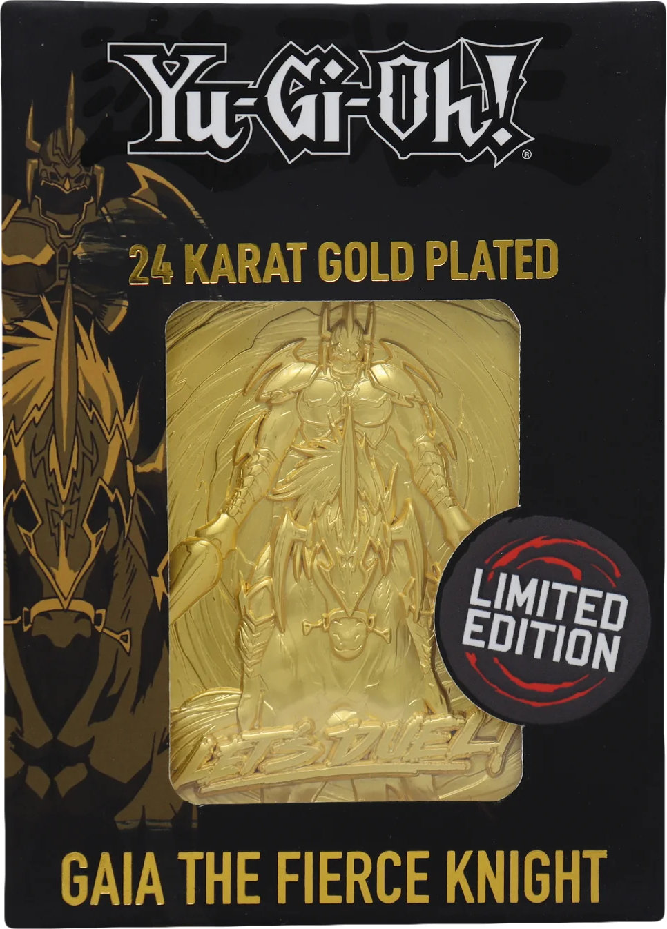 Gaïa le Chevalier Implacable carte plaquée OR 24 carats