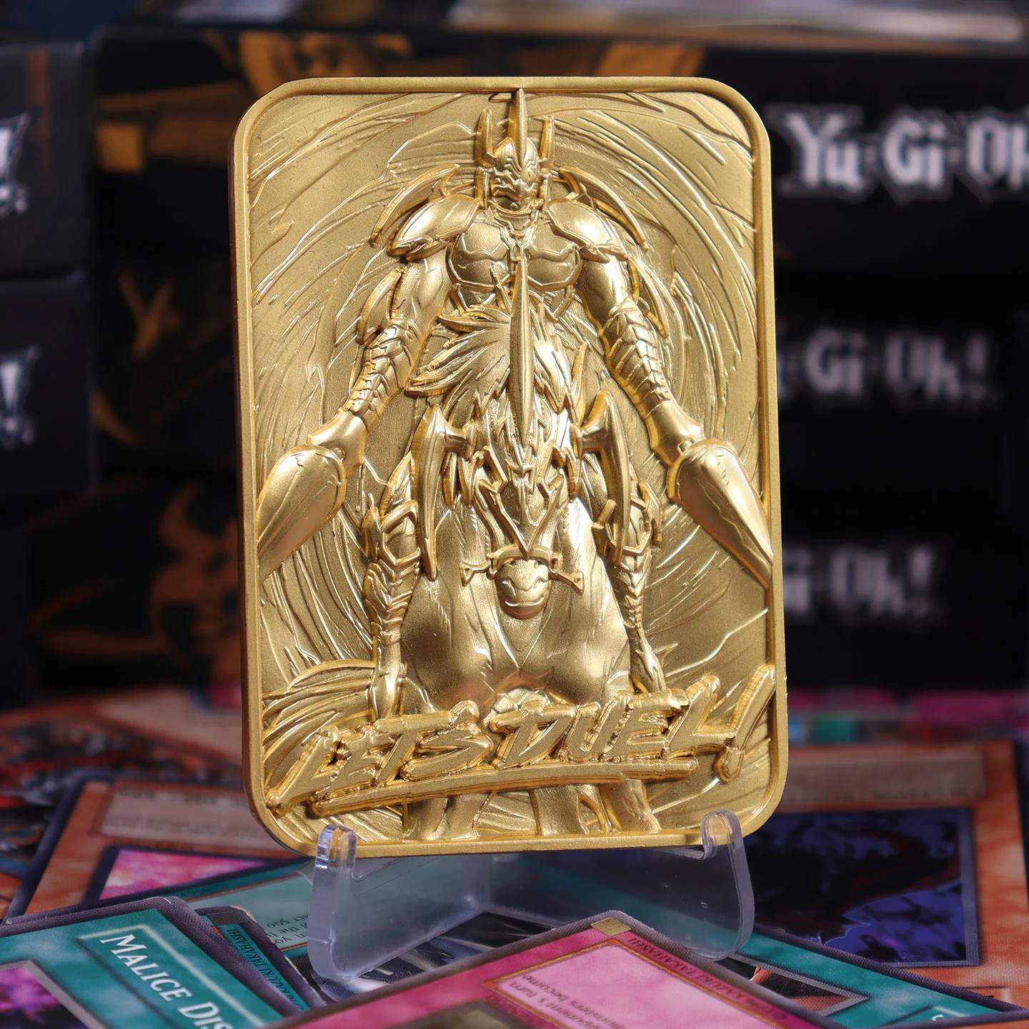 Carte Gaïa le Chevalier Implacable plaqué or 24 carats en édition limitée Yu-Gi-Oh!