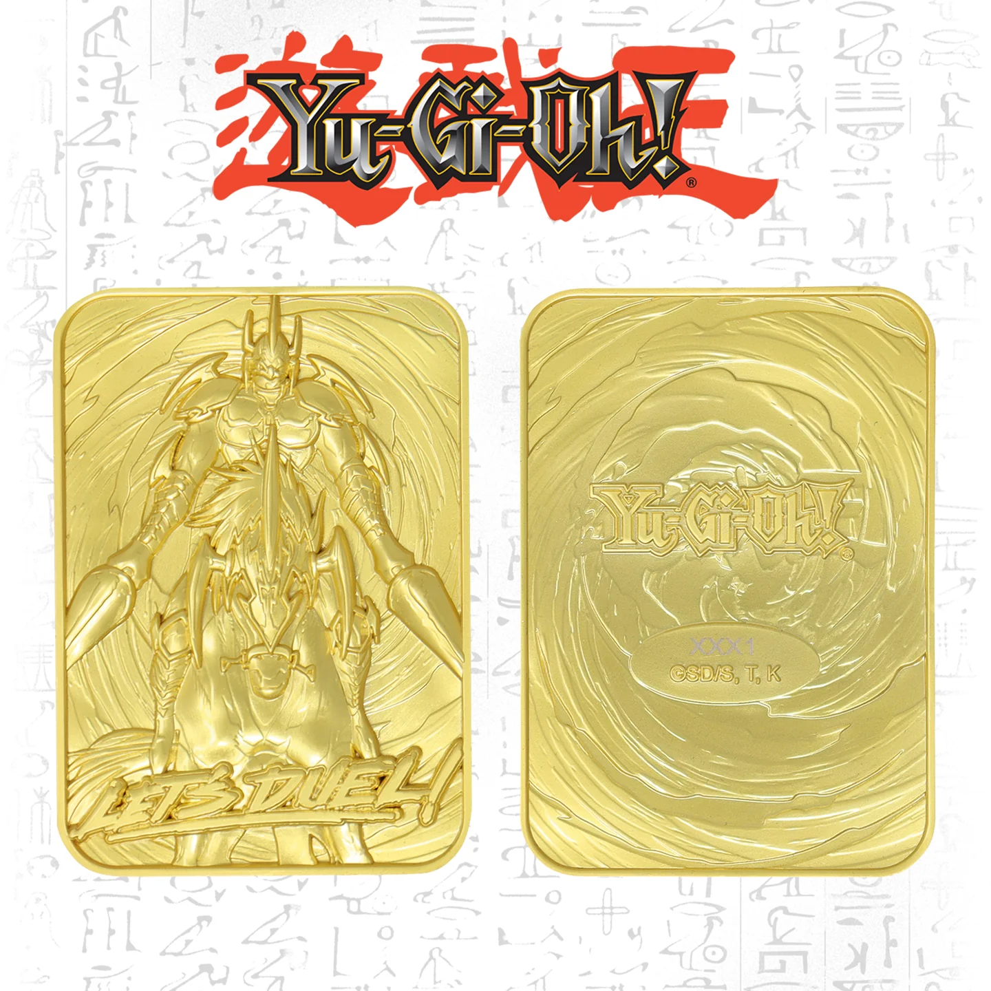 Carte Gaïa le Chevalier Implacable plaqué or 24 carats en édition limitée Yu-Gi-Oh!