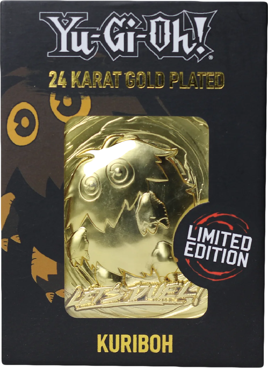 Kuriboh carte plaquée OR 24 carats