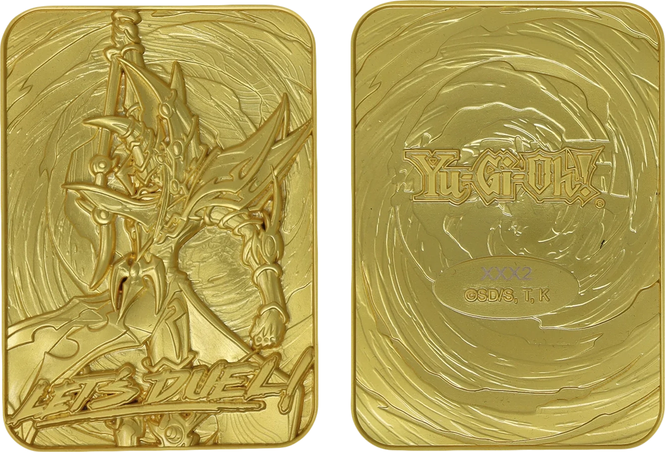 Carte Paladin des Ténèbres plaqué or 24 carats en édition limitée Yu-Gi-Oh!