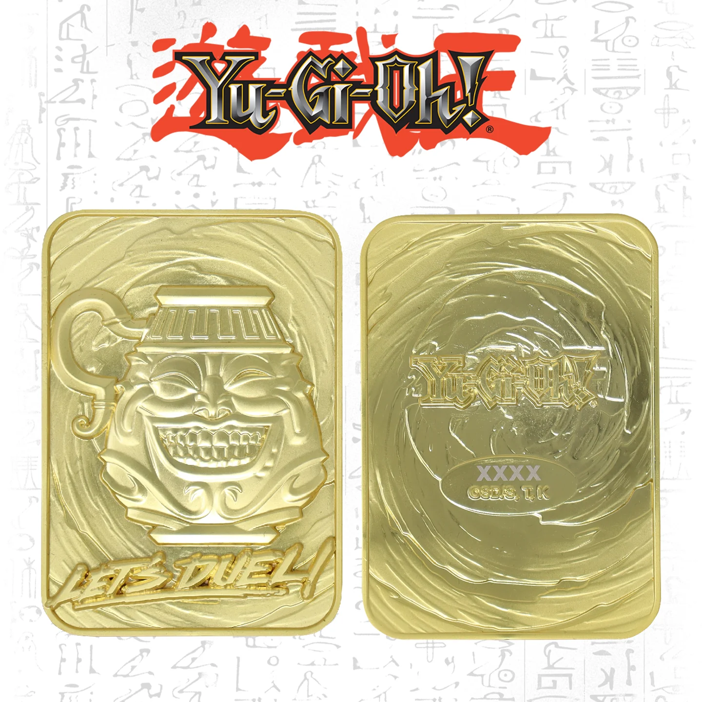 Carte Pot de Cupidité plaqué or 24 carats en édition limitée Yu-Gi-Oh!