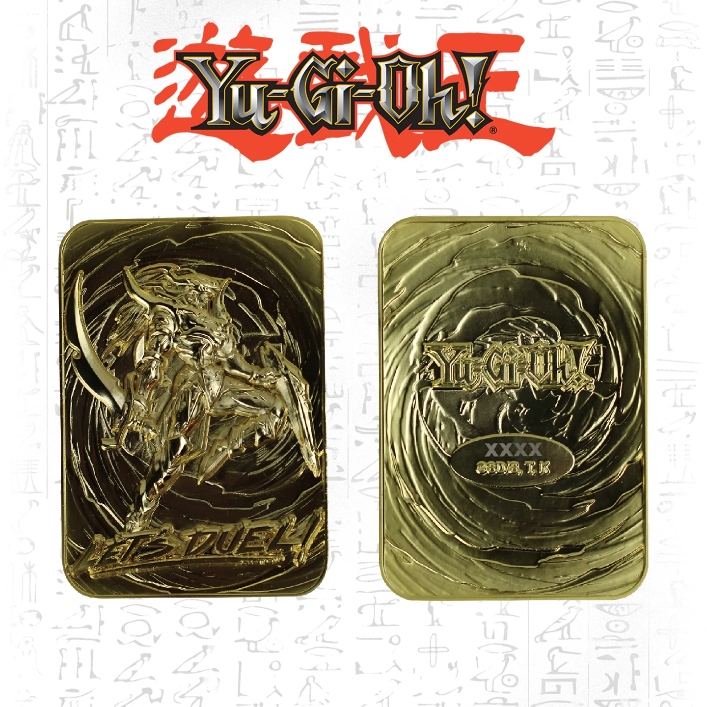 Carte Soldat du Lustre Noir plaqué or 24 carats en édition limitée Yu-Gi-Oh!