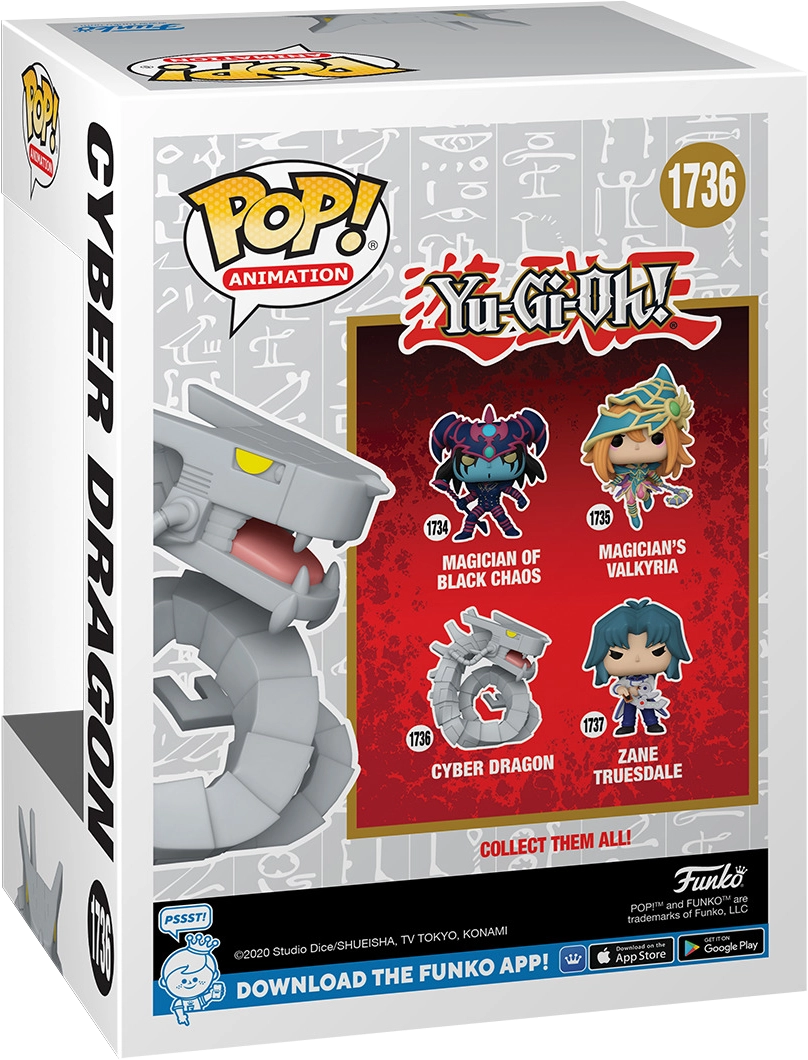 Figurine Funko Pop Yu-Gi-Oh! Cyber Dragon Boîte vue arrière