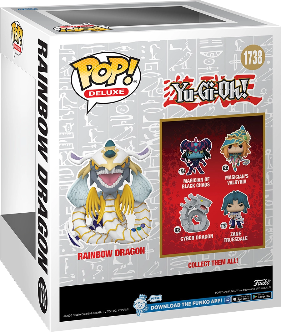 Figurine Funko Pop Yu-Gi-Oh! Dragon Arc-en-Ciel Boîte vue arrière