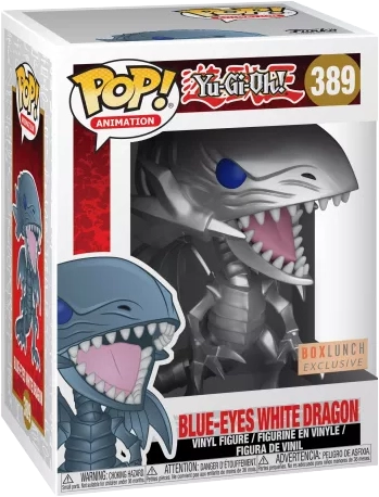 Figurine Funko Pop Yu-Gi-Oh! Dragon Blanc Aux Yeux Bleus Métallique Boite