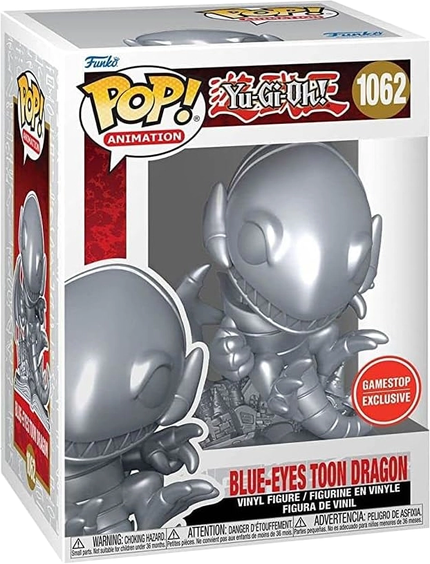 Figurine Funko Pop Yu-Gi-Oh! Dragon Toon Aux Yeux Bleus Argent Boite