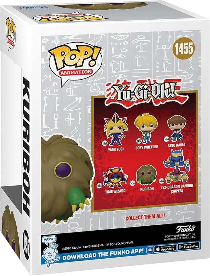 Figurine Funko Pop Yu-Gi-Oh! Kuriboh Phosphorescent Vue arrière