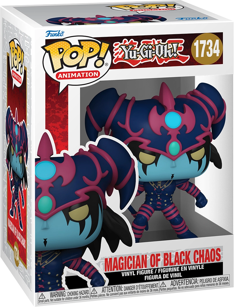 Figurine Funko Pop Yu-Gi-Oh! Magicien du Chaos Sombre Boîte vue avant