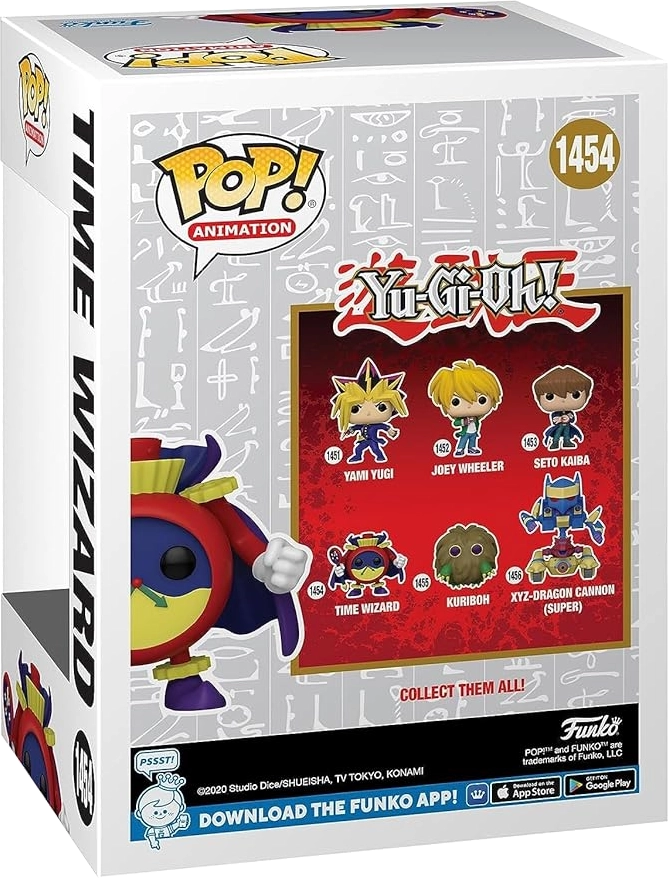 Figurine Funko Pop Yu-Gi-Oh! Magicien du Temps Vue Arrière de la Boite