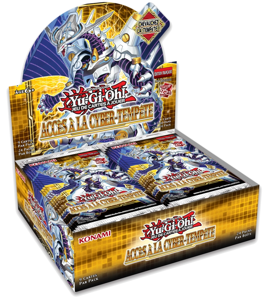 Boite de boosters Yu-Gi-Oh! Accès à la Cyber Tempête Français