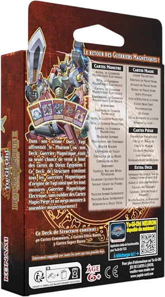 Yu-Gi-Oh! Deck de structure Yugi Muto Verso Français