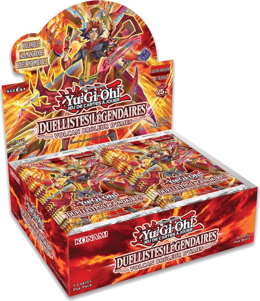 Boite de boosters Yu-Gi-Oh! Duellistes Légendaires : Volcan Brûleurs d'Âmes Français