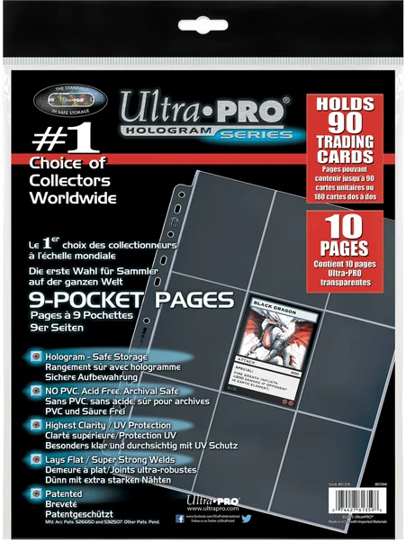 Feuilles de Classeur Série Platinum Hologram Ultra Pro